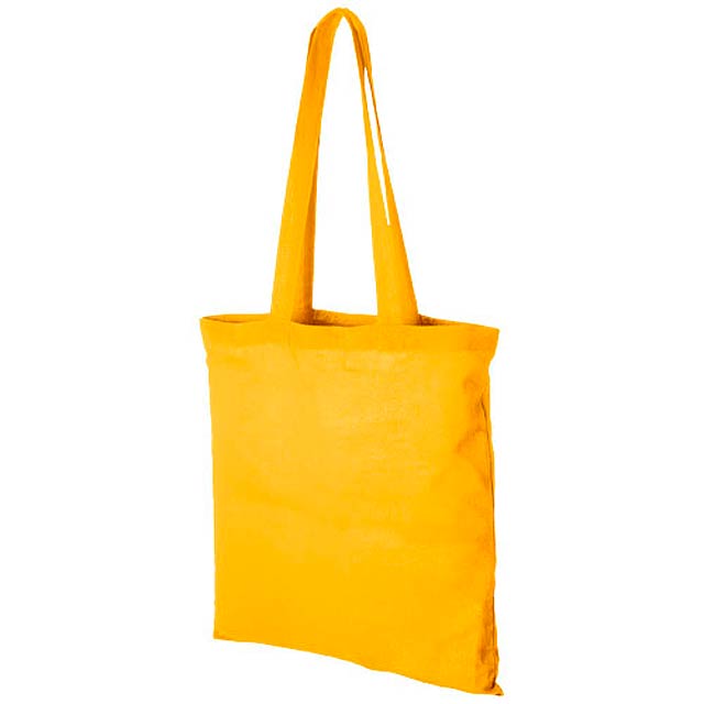Madras 140 g/m² cotton tote bag - yellow