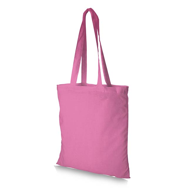 Madras 140 g/m² cotton tote bag - fuchsia