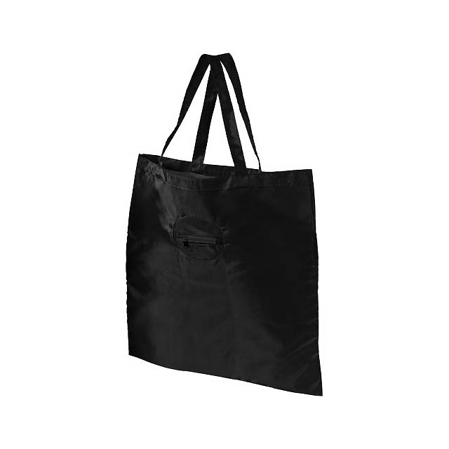 Skládaná nákupní taška - čierna