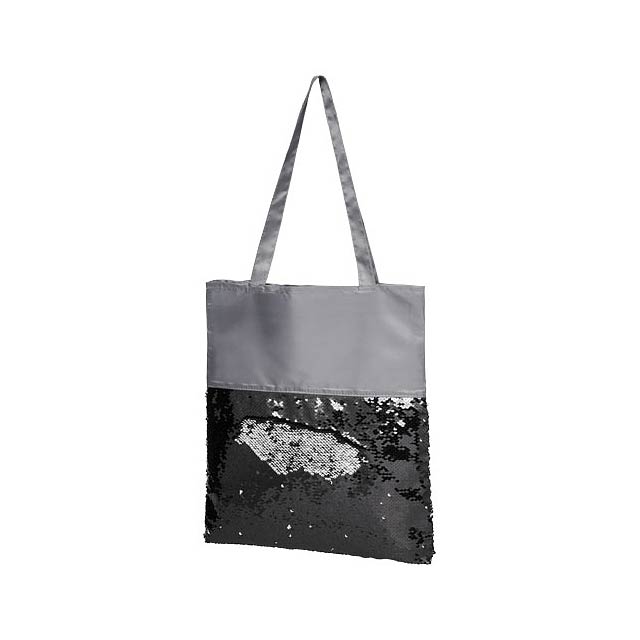 Mermaid sequin tote bag - grey