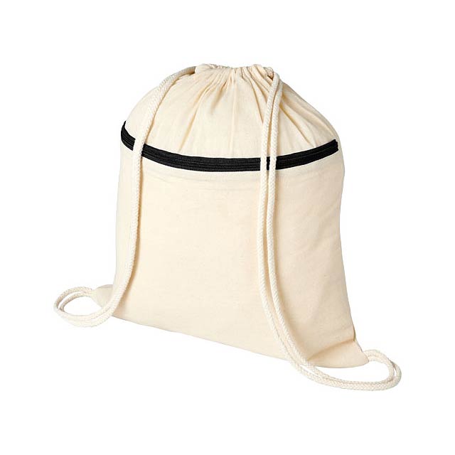 Oregon zippered drawstring backpack 5L - beige