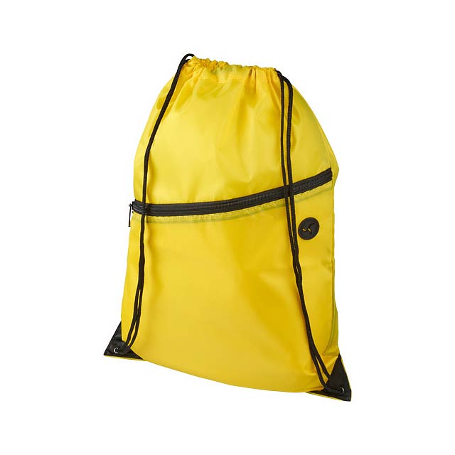 Oriole šňůrkový batoh se zipem - žltá