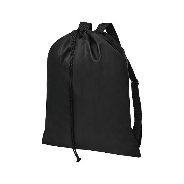 Oriole šnůrkový batoh s popruhy - čierna
