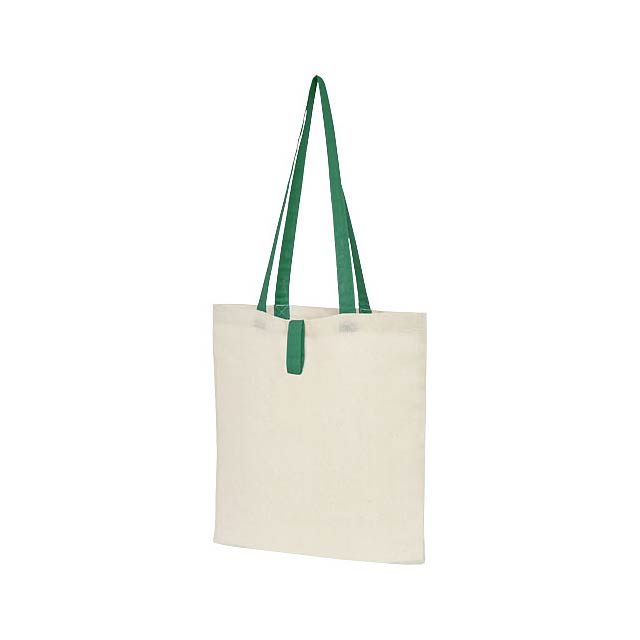 Nevada skládací nákupní taška z bavlny 100 g/m² - zelená