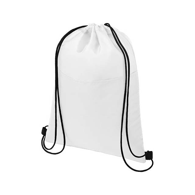 Oriole 12-can drawstring cooler bag - white