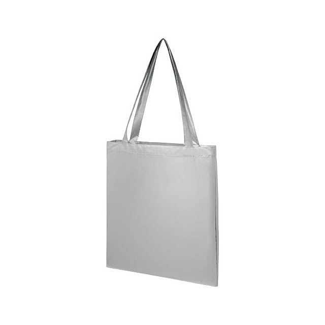 Salvador lesklá nákupní taška - stříbrná