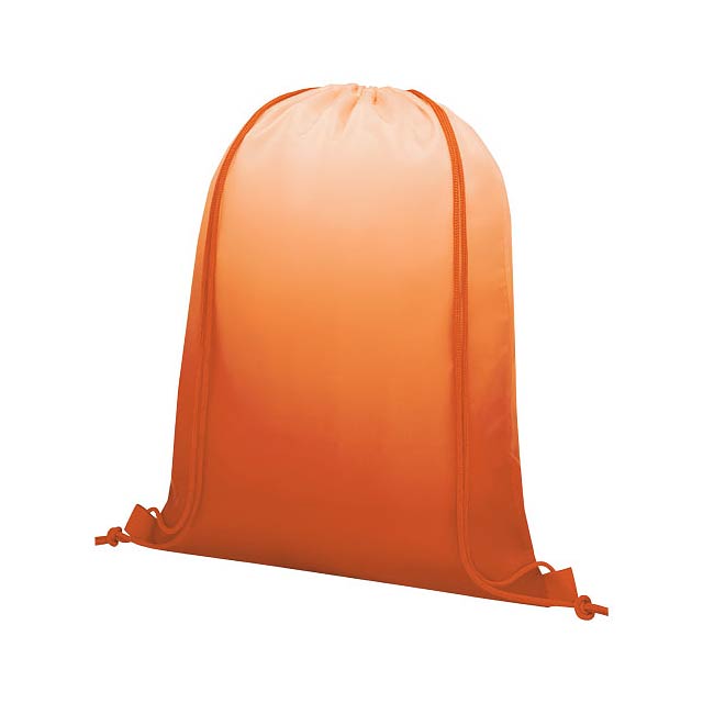 Oriole šňůrkový batoh s barevným přechodem - oranžová