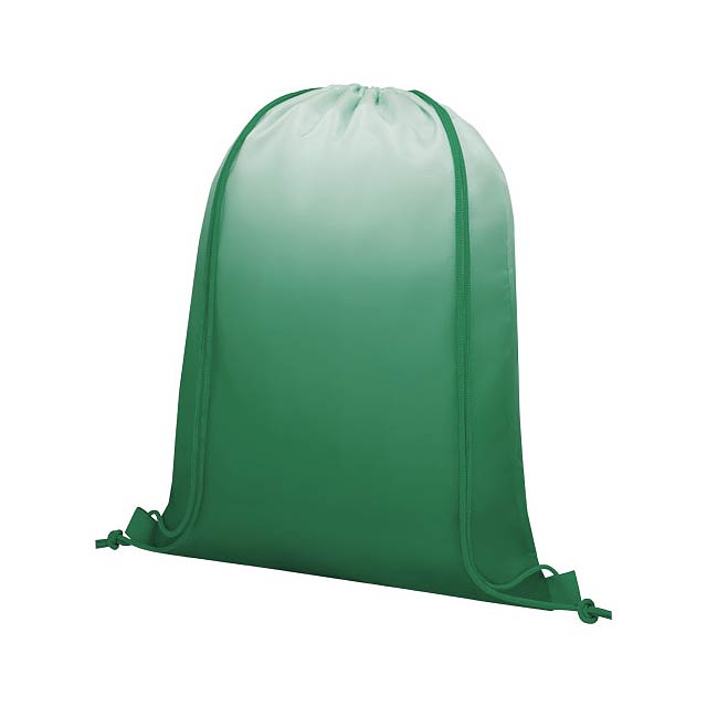 Oriole šňůrkový batoh s barevným přechodem - zelená