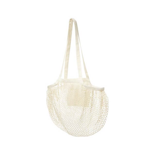 Pune 100 g/m2 GOTS organic mesh cotton tote bag - beige