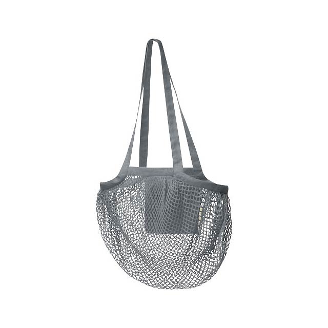 Pune 100 g/m2 GOTS organic mesh cotton tote bag - grey