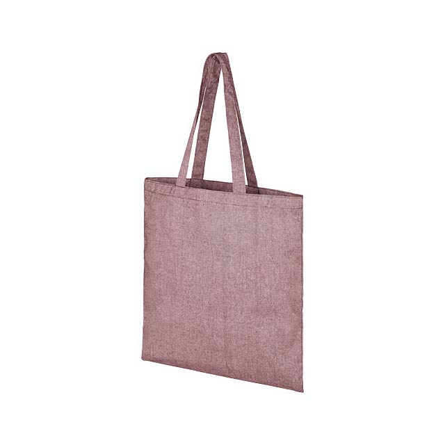 Pheebs nákupní taška ze směsi recyklované bavlny a polyesteru 210 g/m² - vínová