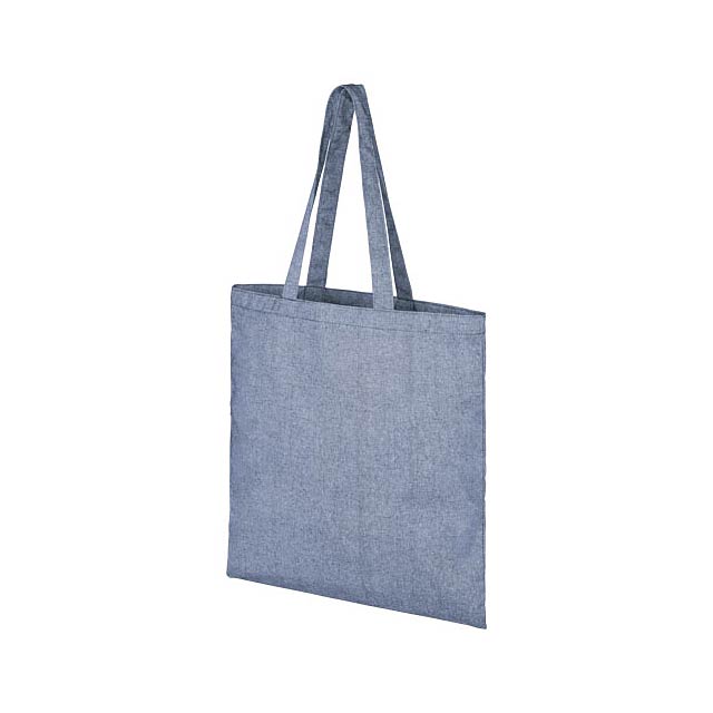 Pheebs nákupní taška ze směsi recyklované bavlny a polyesteru 210 g/m² - modrá