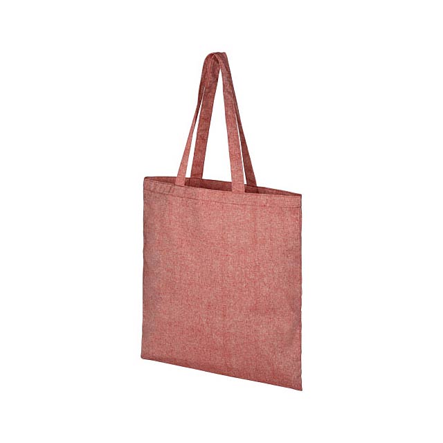Pheebs nákupní taška ze směsi recyklované bavlny a polyesteru 210 g/m² - červená