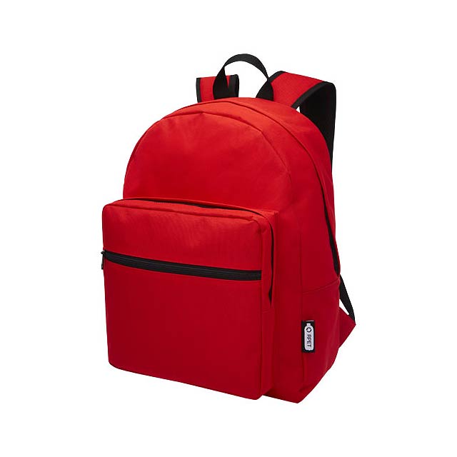 Retrend RPET backpack 16L - transparent red