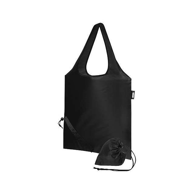 Sabia RPET foldable tote bag - black