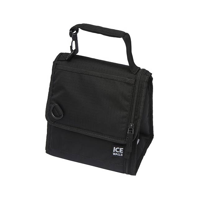 Ice-wall lunch cooler bag - black