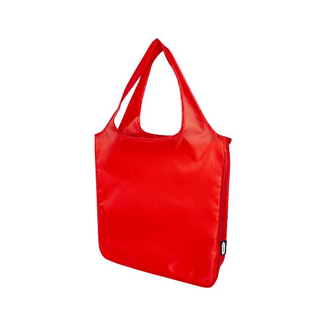 Ash RPET large tote bag - transparent red