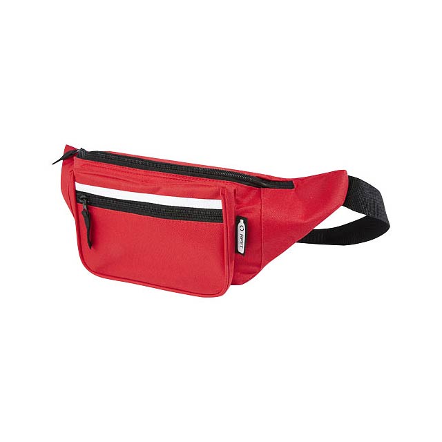 Journey RPET waist bag - transparent red