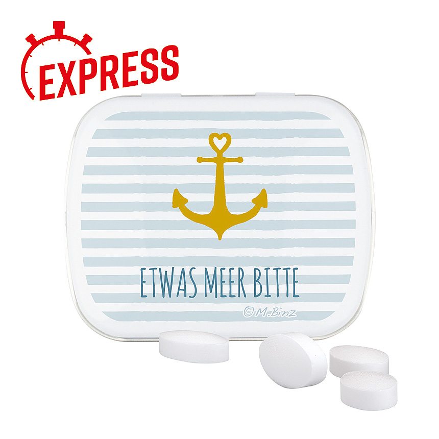 Express hinged tin, Pfeffi peppermint pastilles - Express hinged tin, Pfeffi peppermint pastilles -