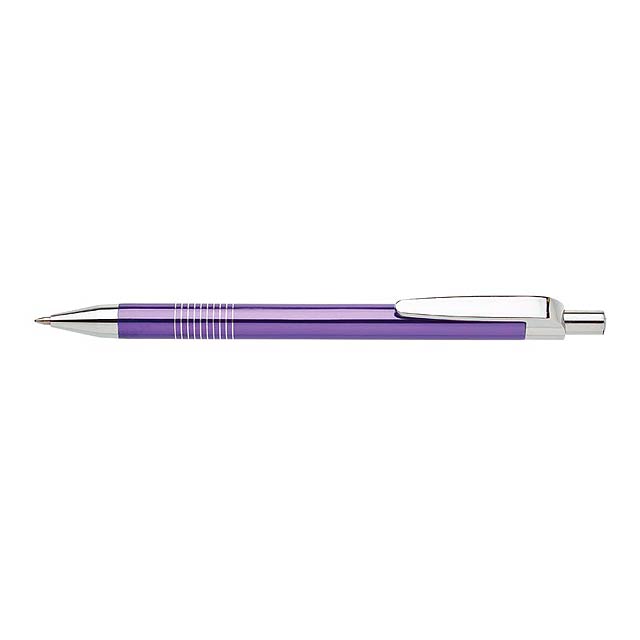 LAURIA kovové kuličkové pero - fialová