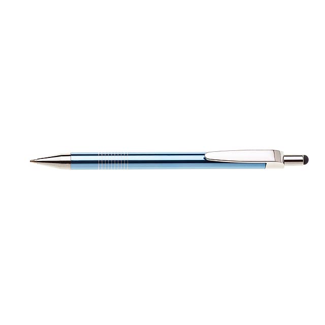 LAURIA TOUCH kovové kuličkové pero - nebesky modrá