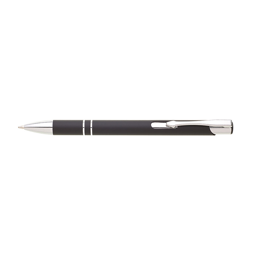 SIONA SOFT BLACK Kugelschreiber, Metall - schwarz