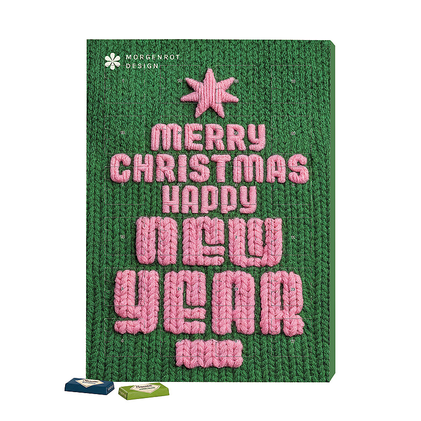 Nástěnný adventní kalendář s logem, Sarotti mini čokoládové tyčinky - Nástěnný adventní kalendář s logem, Sarotti mini čokoládové tyčinky -
