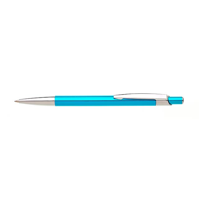 BANZI kovové kuličkové pero - tyrkysová