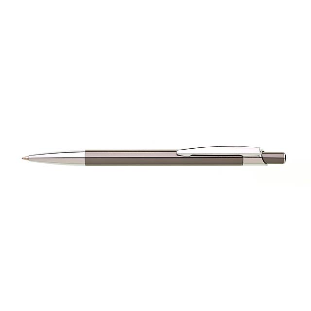 BANZI kovové kuličkové pero - šedá