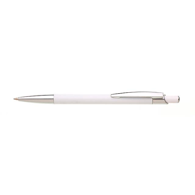 BANZI kovové kuličkové pero - biela
