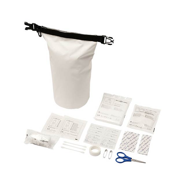 Alexander 30-piece first aid waterproof bag - white