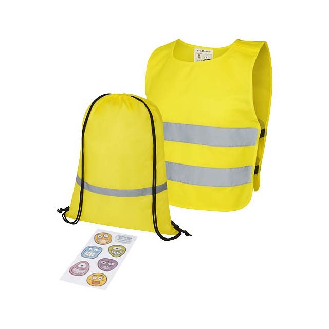 Benedikte safety and visibility set for childeren 3-6 years - yellow