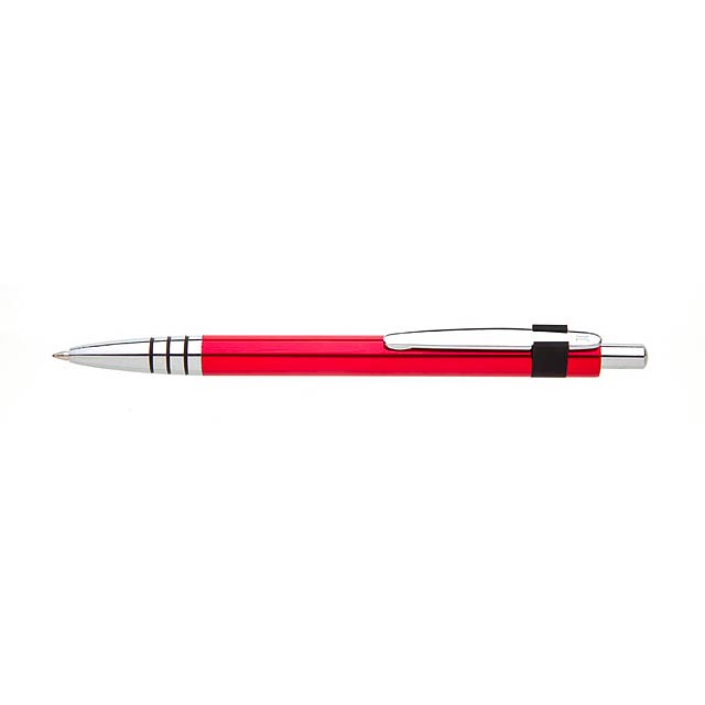 RUFUS kovové kuličkové pero - červená