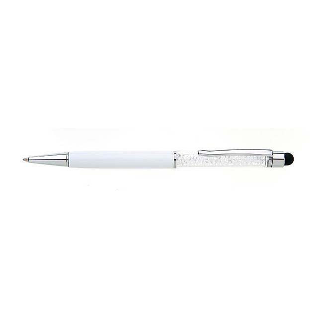 PIETRA kovové kuličkové pero - bílá