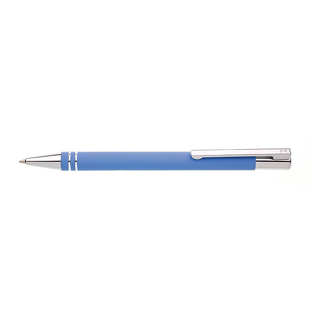 TUBLA kovové kuličkové pero v pouzdře - modrá