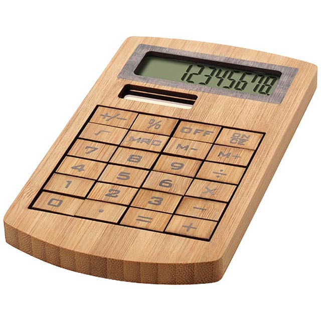 Bambusová kalkulačka Eugene - dřevo
