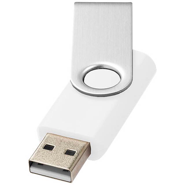 Základní USB Rotate, 1 GB - biela