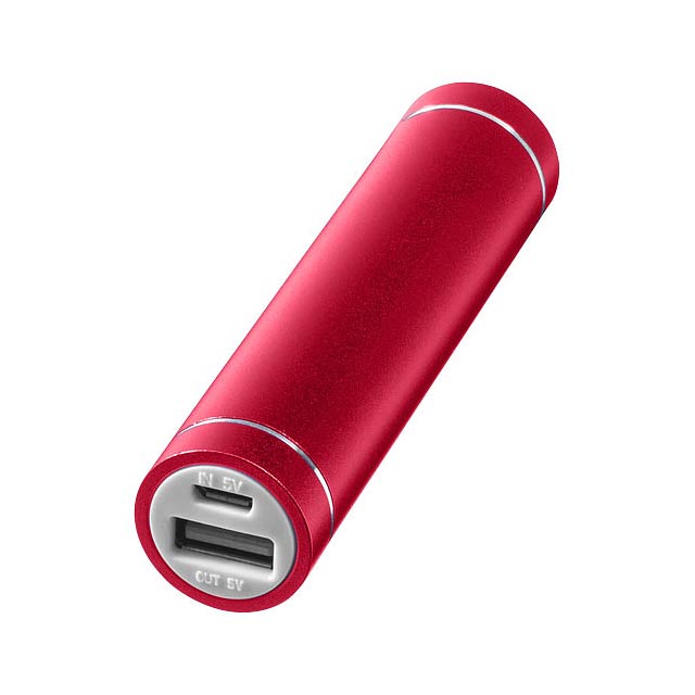 Bolt 2200 mAh power bank - transparent red