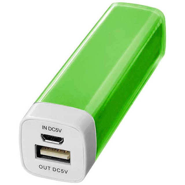 Flash 2200 mAh power bank - lime