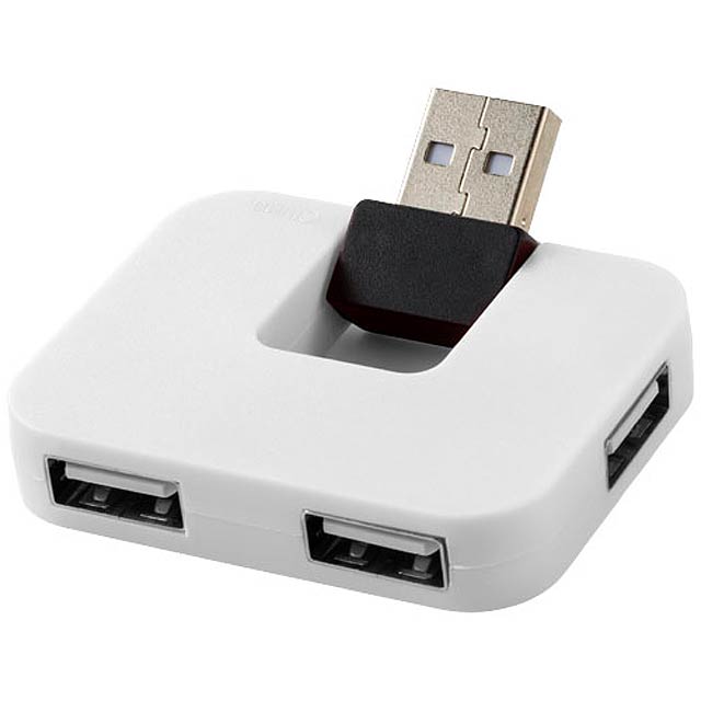 USB hub se 4 porty Gaia - biela