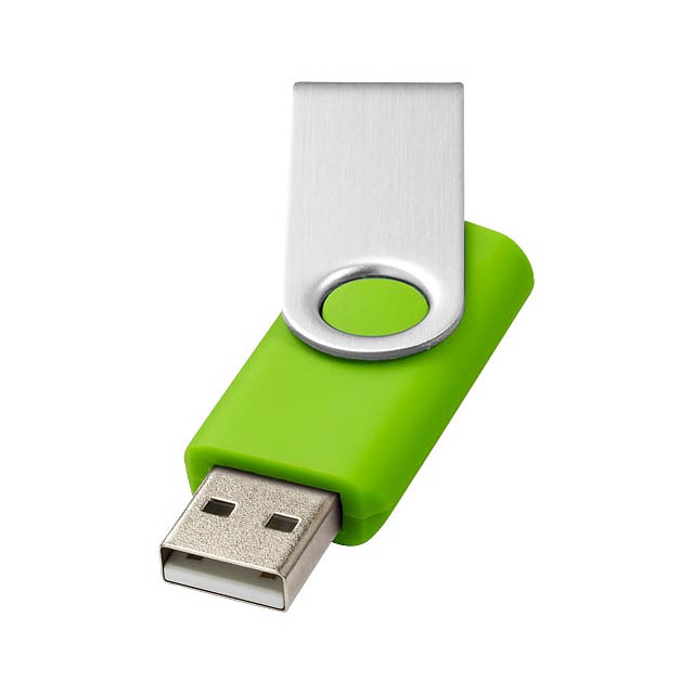 Rotate-basic 16GB USB flash drive - lime