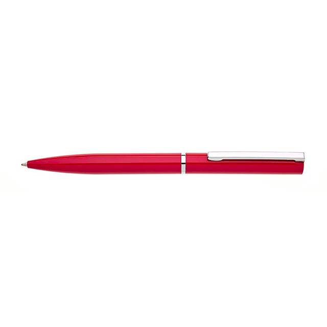 CELESTE kovové kuličkové pero v krabičce - červená