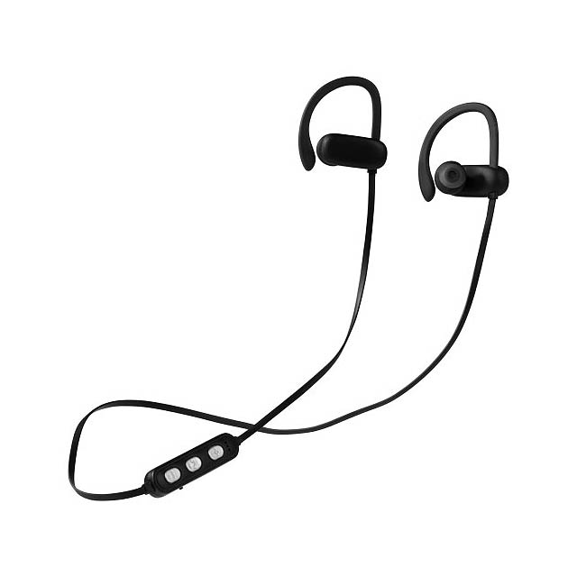 Brilliant light-up logo Bluetooth® earbuds - black