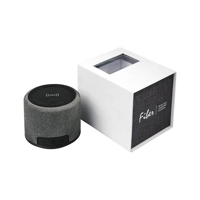 Bezdrátový nabíjecí reproduktor Bluetooth® Fiber - černá
