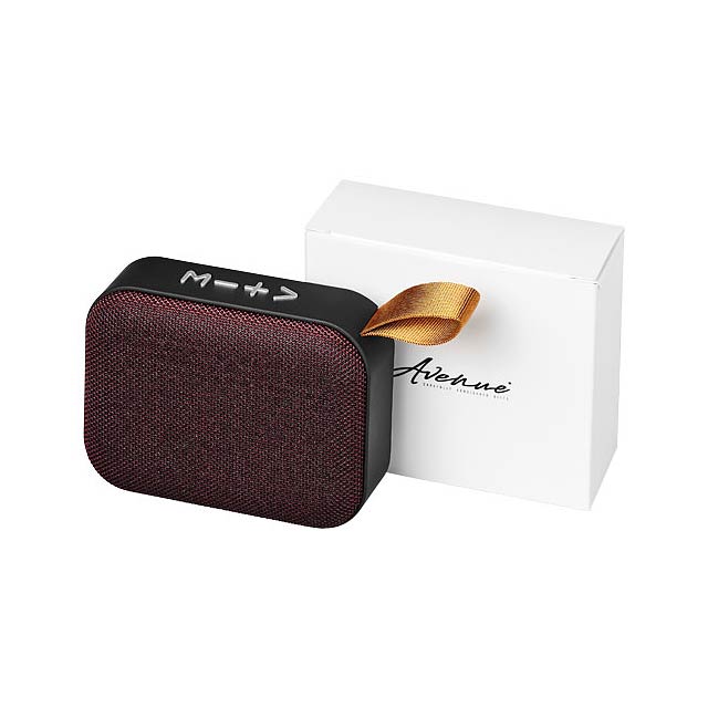 Fashion fabric Bluetooth® speaker - transparent red