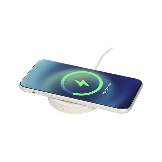 Naka 5W wheat straw wireless charging pad - beige