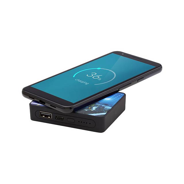 Fusion 5000 mAh kabellose Powerbank - schwarz