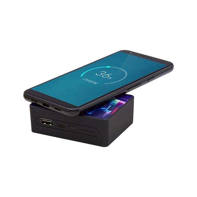 Fusion 10.000 mAh kabellose Powerbank - schwarz