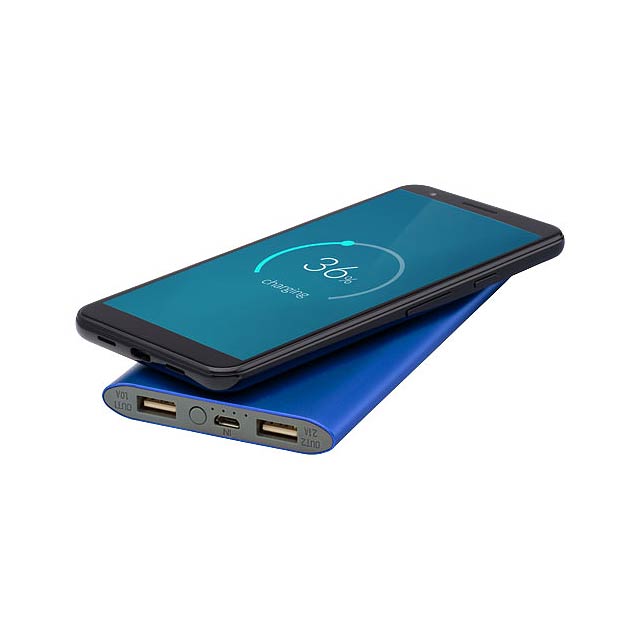 Juice 8000 mAh kabellose Powerbank - azurblau  