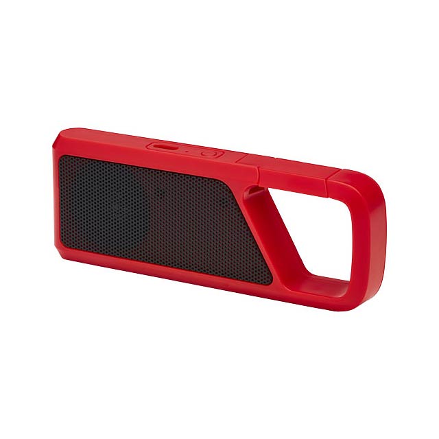 Bluetooth® reproduktor Clip-Clap 2 - transparentní červená